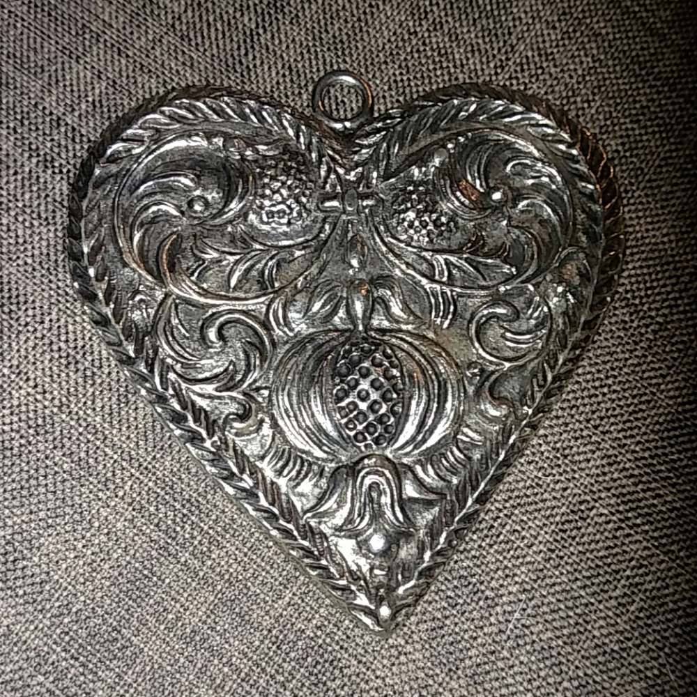 German Pewter Wall Hanging 3.5"x 3.5" New!